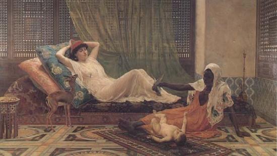 Frederick Goodall A New Light in the Harem (mk32) oil painting picture